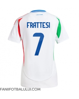 Italia Davide Frattesi #7 Echipament de Fotbal Replică European 2024 Femei Deplasare